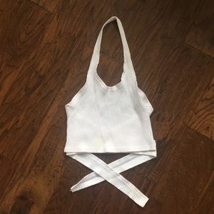 2 for $12 🎊 White Halter Tie Up 🤍